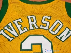 Maillot NCAA Pas Cher Bethel Park Allen Iverson 3 Jaune