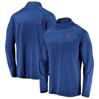 Orlando Magic Fanatics Branded Blue Iconic Striated Raglan Quarter-Zip Pullover Jacket