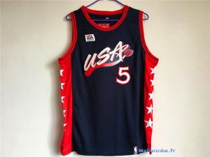 Maillot NBA Pas Cher USA 1996 Grant Hill 5 Noir