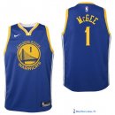 Maillot NBA Pas Cher Golden State Warriors Junior JaVale McGee 1 Bleu Icon 2017/18