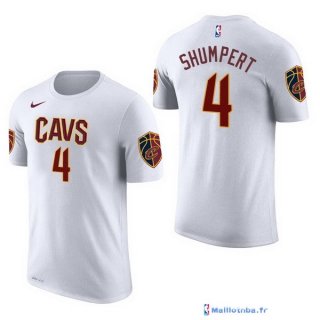 Maillot Manche Courte Cleveland Cavaliers Iman Shumpert 4 Blanc 2017/18