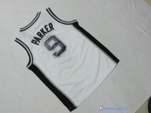 Maillot NBA Pas Cher San Antonio Spurs Junior Tony Parker 9 Blanc