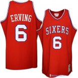 Maillot NBA Pas Cher Philadelphia Sixers Julius Erving 6 Rouge