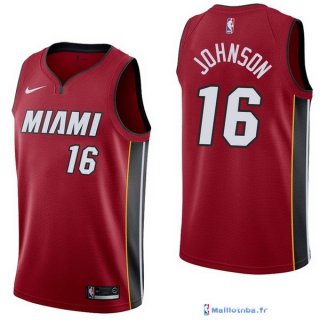 Maillot NBA Pas Cher Miami Heat James Johnson 16 Rouge Statement 2017/18