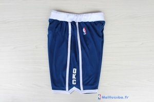 Pantalon NBA Pas Cher Oklahoma City Thunder Retro Bleu