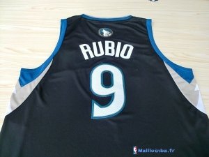 Maillot NBA Pas Cher Minnesota Timberwolves Ricky Rubio 9 Noir