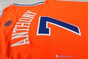 Maillot NBA Pas Cher New York Knicks Carmelo Anthony 7 Orange Bleu