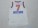 Maillot NBA Pas Cher New York Knicks Junior Carmelo 7 Blanc