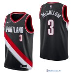 Maillot NBA Pas Cher Portland Trail Blazers C.J. McCollum 3 Noir Icon 2017/18