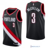 Maillot NBA Pas Cher Portland Trail Blazers C.J. McCollum 3 Noir Icon 2017/18