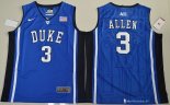 Maillot NCAA Pas Cher Duke Garyson Allen 3 Bleu