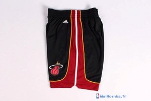 Pantalon NBA Pas Cher Miami Heat Noir Rouge