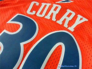 Maillot NBA Pas Cher Golden State Warriors Stephen Curry 30 Retro Orange