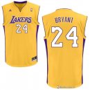 Maillot NBA Pas Cher Los Angeles Lakers Kobe Bryant 24 Jaune