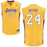 Maillot NBA Pas Cher Los Angeles Lakers Kobe Bryant 24 Jaune