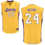 Maillot NBA Pas Cher Los Angeles Lakers Kobe Bryant 24 Jaune