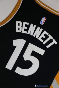 Maillot NBA Pas Cher Toronto Raptors Anthony Bennett 15 Noir Jaune