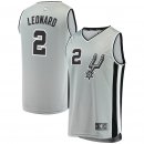 San Antonio Spurs Kawhi Leonard Fanatics Branded Silver Fast Break Replica Jersey - Statement Edition