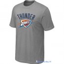 T-Shirt NBA Pas Cher Oklahoma City Thunder Gris