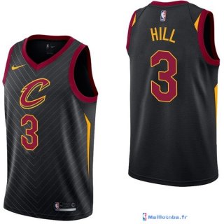 Maillot NBA Pas Cher Cleveland Cavaliers George Hill 3 Noir Statement 2017/18