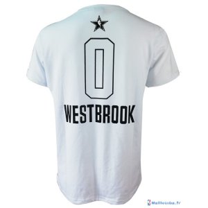 Maillot Manche Courte All Star 2018 Russell Westbrook 0 Blano