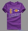 T-Shirt NBA Pas Cher Los Angeles Lakers Pourpre 2