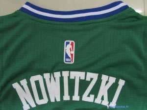 Maillot NBA Pas Cher Dallas Mavericks Dirk Nowitzki 41 Vert