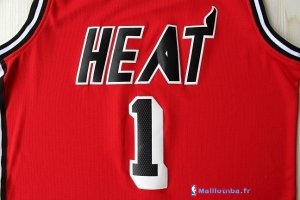 Maillot NBA Pas Cher Miami Heat Chris Bosh 1 Retro Rouge