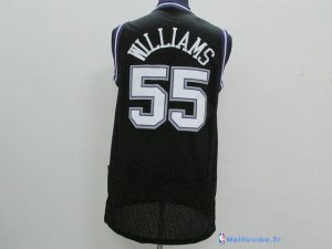 Maillot NBA Pas Cher Sacramento Kings Jason Williams 55 Noir