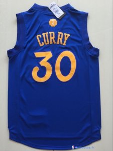 Maillot NBA Pas Cher Noël Golden State Warriors Stephen Curry 30 Bleu