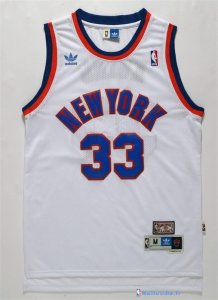 Maillot NBA Pas Cher New York Knicks Patrick Ewing 33 Blanc