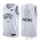 Maillot NBA Pas Cher NBA All Star 2018 Kristaps Porzingis 6 Blanc