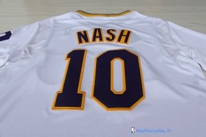 Maillot NBA Pas Cher Noël Los Angeles Lakers Nash 10 Blanc