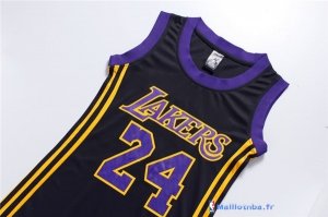 Maillot NBA Pas Cher Los Angeles Lakers Femme Kobe Bryant 24 Noir