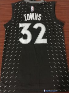 Maillot NBA Pas Cher Minnesota Timberwolves Karl Anthony Towns 32 Nike Gris Ville 2017/18