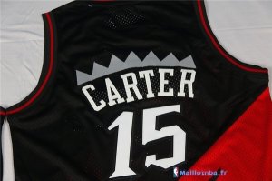 Maillot NBA Pas Cher Toronto Raptors Vince Carter 15 Retro Noir Rouge