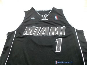 Maillot NBA Pas Cher Miami Heat Chris Bosh 1 Noir