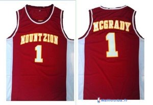 Maillot NCAA Pas Cher Mountzion Tracy McGrady 1 Rouge