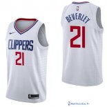 Maillot NBA Pas Cher Los Angeles Clippers Patrick Beverley 21 Blanc Association 2017/18