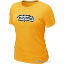 T-Shirt NBA Pas Cher Femme San Antonio Spurs Jaune