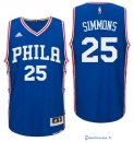 Maillot NBA Pas Cher Philadelphia Sixers 2016 Ben Simmons 25 Bleu