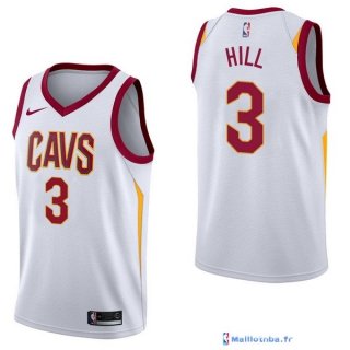 Maillot NBA Pas Cher Cleveland Cavaliers George Hill 3 Blanc Association 2017/18