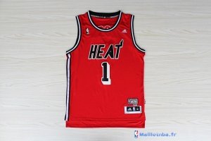 Maillot NBA Pas Cher Miami Heat Chris Bosh 1 Retro Rouge