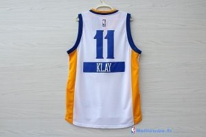 Maillot NBA Pas Cher Noël Golden State Klay 11 Blanc