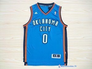 Maillot NBA Pas Cher Oklahoma City Thunder Russell Westbrook 0 Bleu