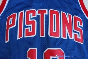 Maillot NBA Pas Cher Detroit Pistons Dennis Rodman 10 Bleu