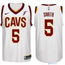 Maillot NBA Pas Cher Cleveland Cavaliers JR. Smith 5 Blanc 2017/18