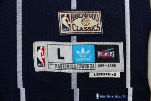 Maillot NBA Pas Cher Houston Rockets Hakeem Abdul Olajuwon 34 Bleu