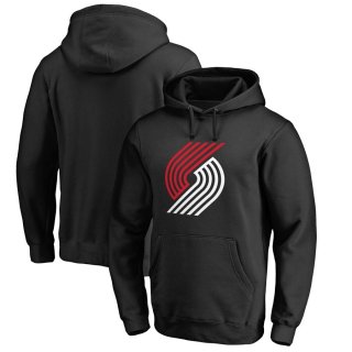 Portland Trail Blazers Fanatics Branded Black Primary Logo Pullover Hoodie