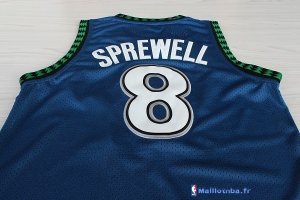 Maillot NBA Pas Cher Minnesota Timberwolves Latrell Sprewell 8 Retro Bleu